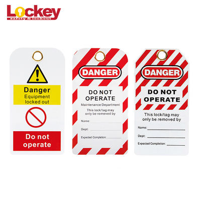 برچسب های حفاظتی لوکی Custom PVC Warning Scaffold Lockout Waterproof Isolation برچسب های حفاظتی و ضد آب