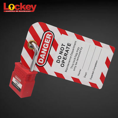 بازرسی صنعتی ایمنی Mcb Lock Loto Tag برای علامت های دریچه ایزولیشن قفل